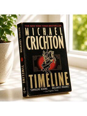 Michael Crichton Timeline Paperback Novel First Edition Ballantine Books 1999